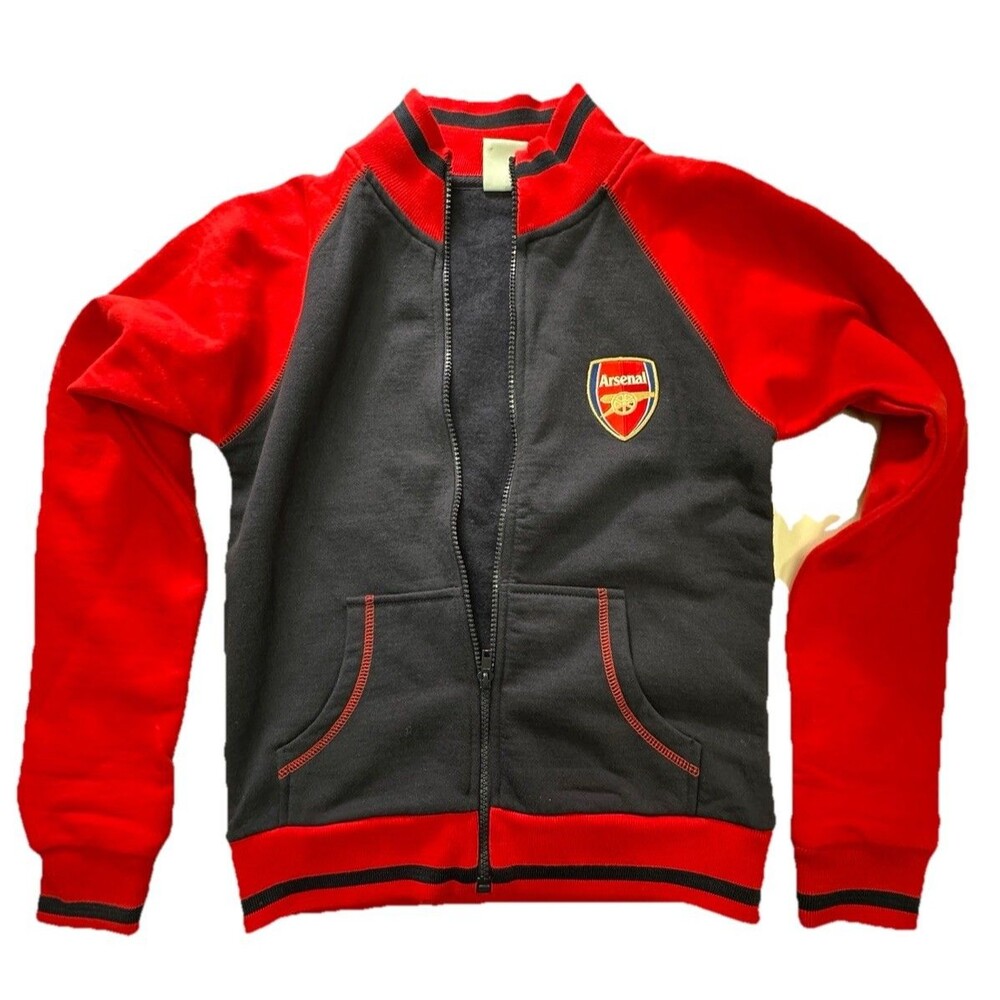 Arsenal Club Official Soccer Gift Boys Retro Track Top Jacket Size 8 (0045)